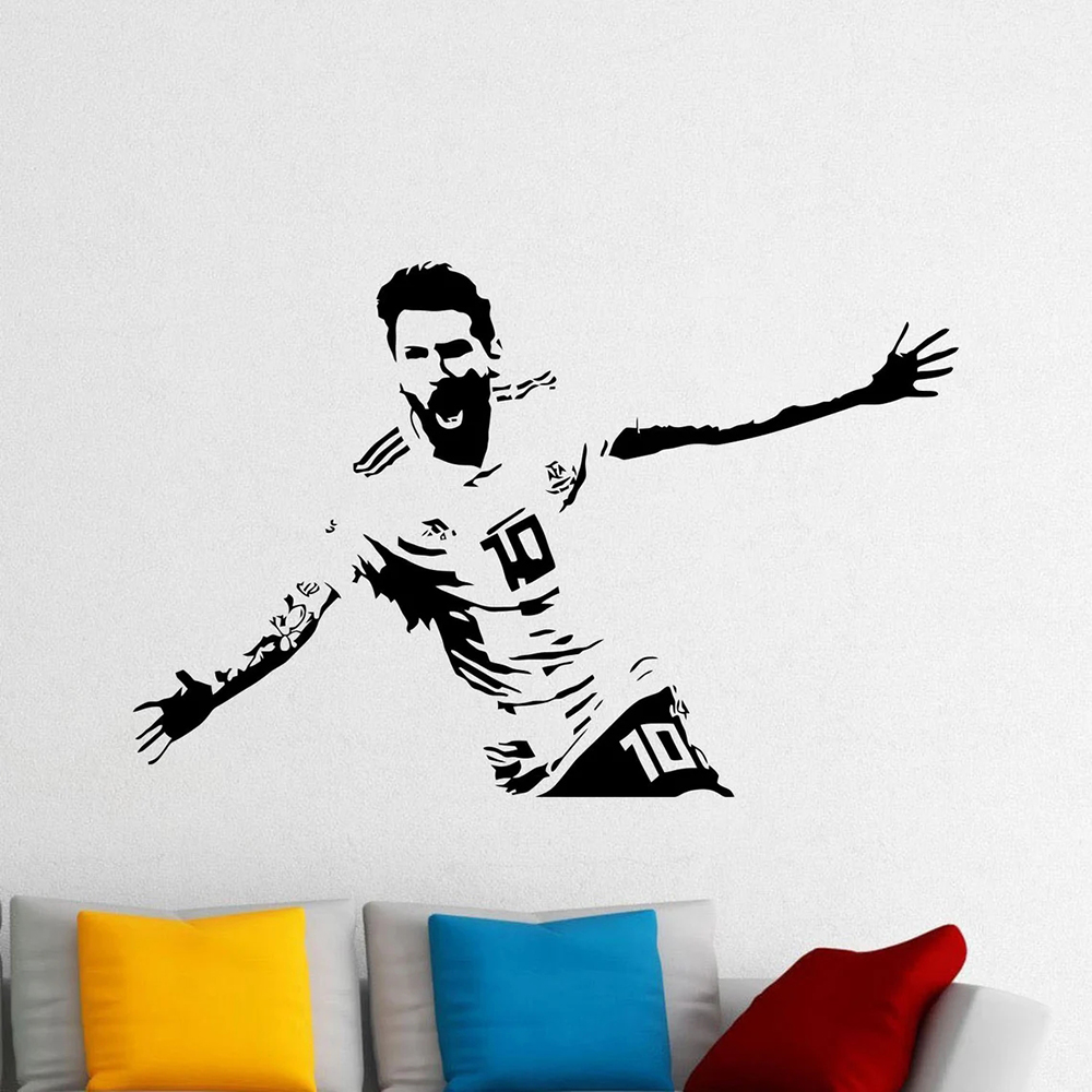 Vinyl Floor Plank - Messi Naklejka ścienna Naklejka winylowa Piłka